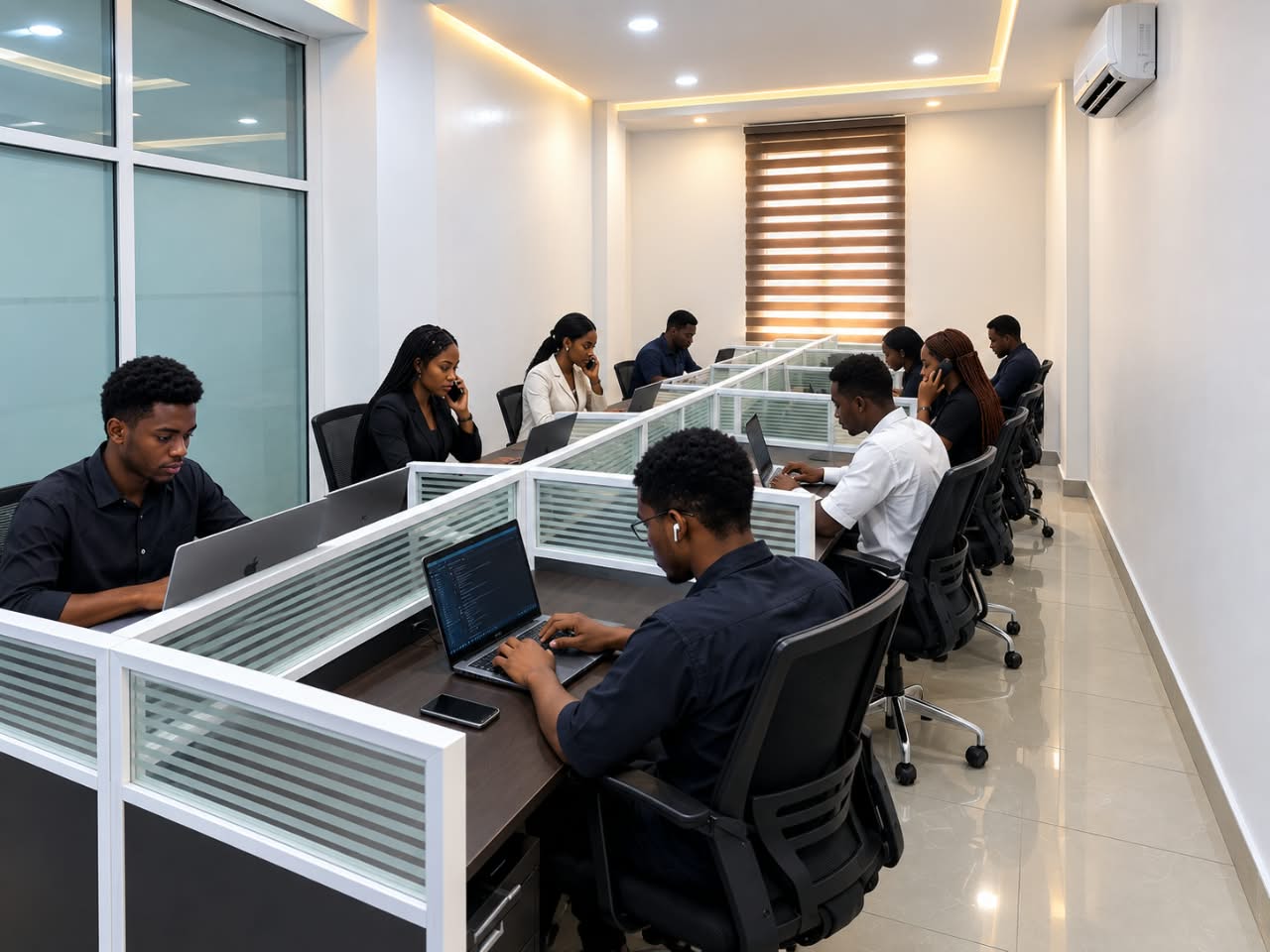 Enarten team working in the office